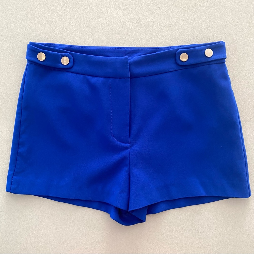 Forever 21 Spring Summer Mid Rise Royal Blue Tailored Shorts Women's Size S